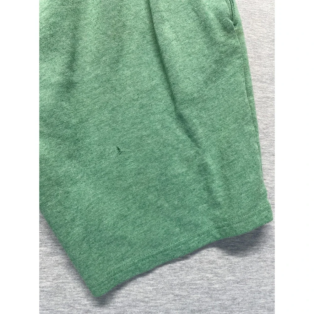 Calvin Klein Sweat Shorts Mens Medium Green Logo Streetwear Drawstring Waist
